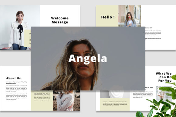 Angela - PowerPoint Template for Dynamic Presentations