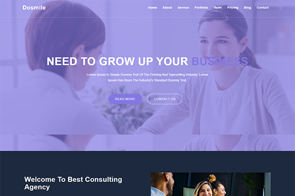 Dosmile Consulting Business Template: A Creative Corporate Solution