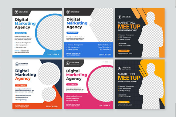 Enhancing Brand Presence with Business Social Media Post Templates