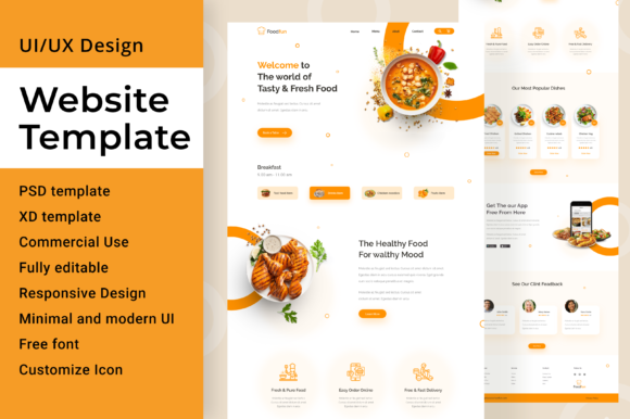 Food Delivery Web Template UI Design: A Practical Guide to Choosing and Customizing the Right One