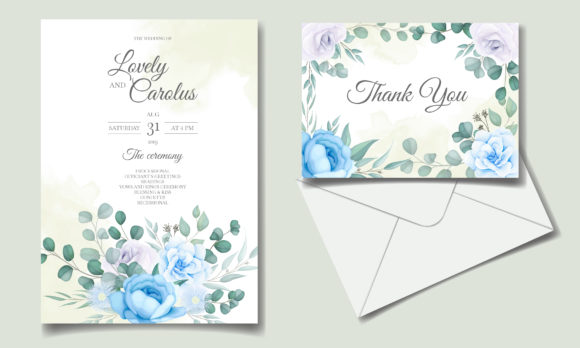 How to Choose and Customize the Perfect Romantic Blue Floral Wedding Card
