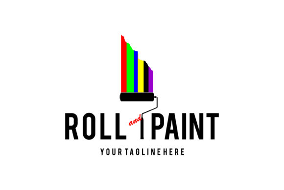 Rainbow Paint with Roller Paint Tool – A Versatile Design Resource